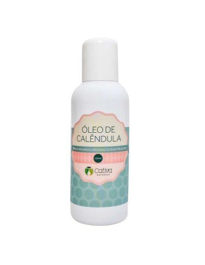 Óleo Corporal - Calêndula - Cativa - Frasco com 120ml - Mundo dos Óleos