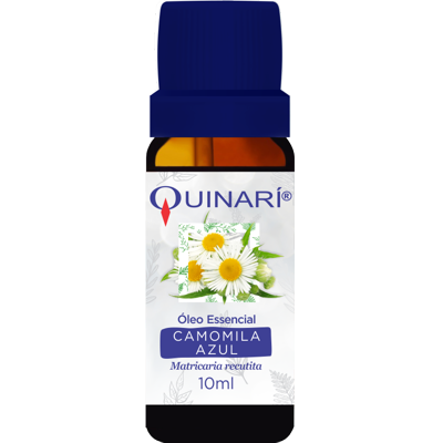 Óleo Essencial de Camomila Alemã (azul) - Quinarí - Frasco com 10ml - Mundo dos Óleos