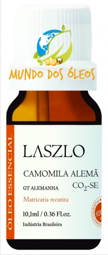 Óleo Essencial de Camomila Alemã CO2 - Laszlo - Frasco com 10ml - Mundo dos Óleos