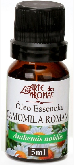 Óleo Essencial de Camomila Romana - Arte dos Aromas - Frasco com 5ml - Mundo dos Óleos