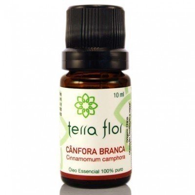 Óleo Essencial de Cânfora Branca - Terra Flor - Frasco com 10ml - Mundo dos Óleos