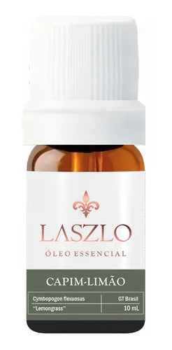 Óleo Essencial de Capim Limão (Gt Brasil) - Laszlo - Frasco com 10ml - Mundo dos Óleos