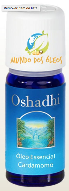 Óleo Essencial Orgânico de Cardamomo - Oshadhi - Frasco com 5ml - Mundo dos Óleos