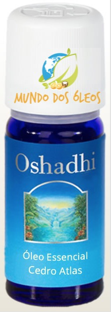 Óleo Essencial Orgânico de Cedro Atlas - Oshadhi - Frasco com 5ml - Mundo dos Óleos