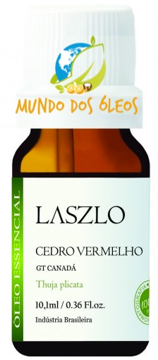 Óleo Essencial de Cedro Vermelho - Laszlo - Frasco com 10ml - Mundo dos Óleos