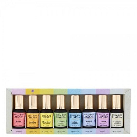 Pomander Chakra Kit - Spray - Monas - Frasco com 30ml - Mundo dos Óleos