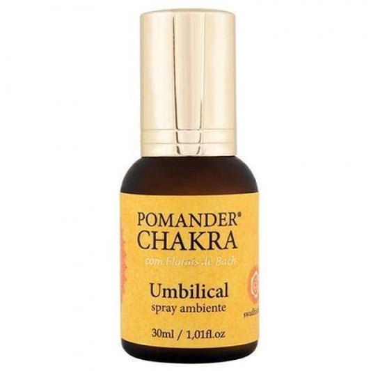 Pomander Chakra Umbilical - Spray - Monas - Frasco com 30ml - Mundo dos Óleos