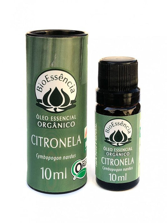 Óleo Essencial de Citronela Orgânico - BioEssência - Frasco com 10ml - Mundo dos Óleos