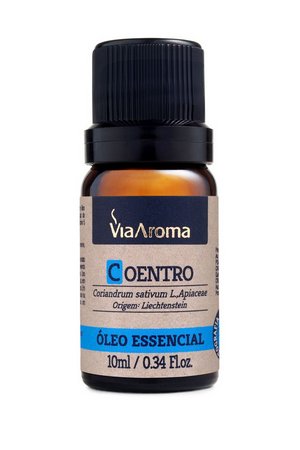 Óleo Essencial de Coentro - Via Aroma - Frasco com 10ml - Mundo dos Óleos