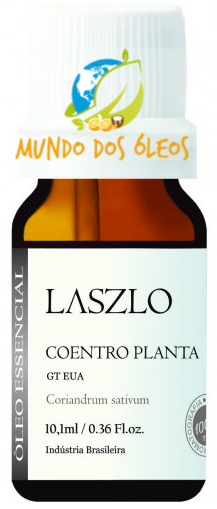 Óleo Essencial de Coentro (Planta) - Laszlo - Frasco com 10ml - Mundo dos Óleos