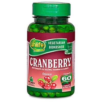 Cranberry - Unilife - Frasco com 60 Capsulas de 500mg - Mundo dos Óleos