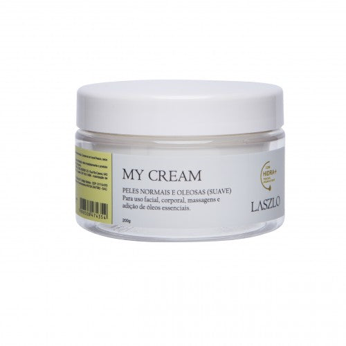 Creme Base My Cream - Argan, Coco Palmiste e Pracaxi - (Peles Normais e Óleosas) - Laszlo - Frasco com 200g - Mundo dos Óleos