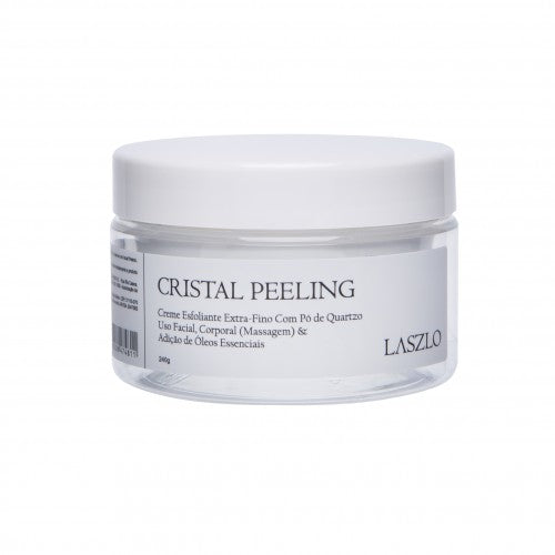 Creme Esfoliante com Cristais de Quartzo (Peeling) - Laszlo - Frasco com 240gr - Mundo dos Óleos