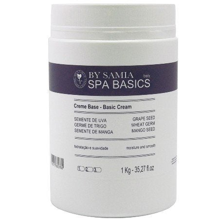 Creme Neutro Semente de Uva - By Samia - Frasco com 1Kg - Mundo dos Óleos