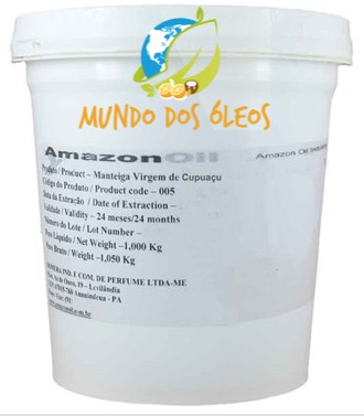 Manteiga de Ucuuba - Amazon Oil - Frasco com 1 Kilo - Mundo dos Óleos