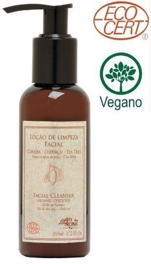 Loção de Limpeza Facial / Demaquilante Orgânico ECOCERT - Arte dos Aromas - Frasco com 110ml - Mundo dos Óleos