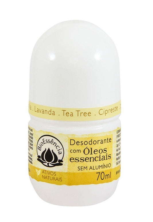Desodorante Camomila - Pele Delicada - BioEssência - Frasco com 70ml - Mundo dos Óleos