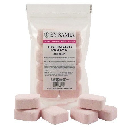 Drops Efervescentes - Bem Estar - By Samia - 10 unidades - Mundo dos Óleos