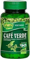 Cafe Verde - Unilife - Frasco com 90 Capsulas de 400mg - Mundo dos Óleos