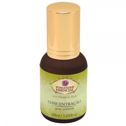 Pomander Essencial Concentração - Spray - Monas - Frasco com 30ml - Mundo dos Óleos