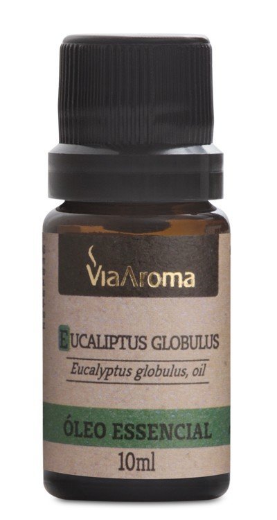 Óleo Essencial de Eucalyptus Globulus - Via Aroma - Frasco com 10ml - Mundo dos Óleos