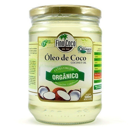 Óleo De Coco Extra Virgem Orgânico - Finococo - Frasco com 500ml - Mundo dos Óleos