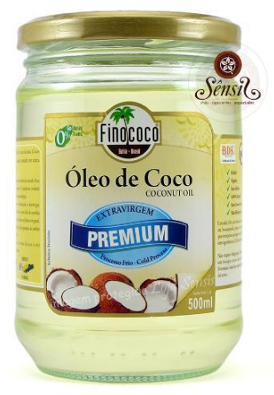 Óleo De Coco Extra Virgem Premium - Finococo - Frasco de 500ml - Mundo dos Óleos