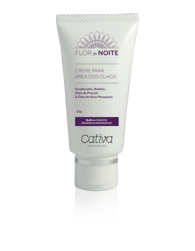 Creme Para os Olhos Flor da Noite - Cativa - Frasco com 15g - Mundo dos Óleos