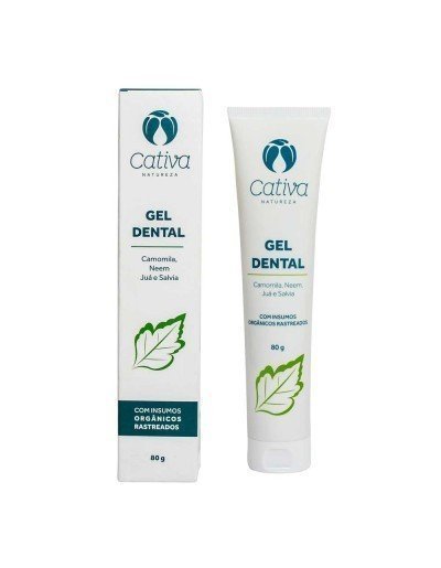 Gel Dental Natureza - Cativa - Frasco com 80g - Mundo dos Óleos