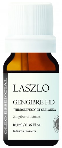 Óleo Essencial de Gengibre (Hidrodifuso) - Laszlo - Frasco com 10ml - Mundo dos Óleos