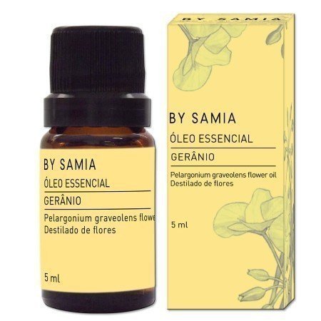 Óleo Essencial de Gerânio Bourbon - By Samia - Frasco com 5ml - Mundo dos Óleos