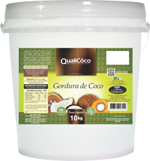 Gordura de Coco - Qualicoco - Balde com 10kg - Mundo dos Óleos