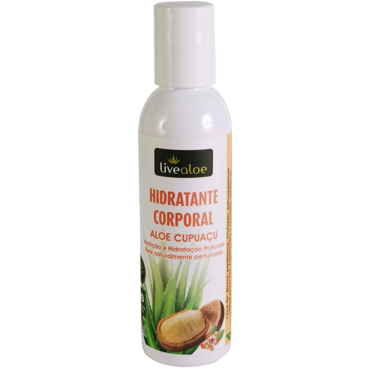 Hidratante Corporal Aloe Cupuaçu - LiveAloe - Frasco com 200ml - Mundo dos Óleos