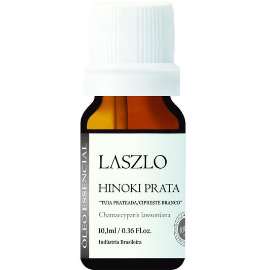 Óleo Essencial de Hinoke Prata (Tuia Prateada) - Laszlo - Frasco com 10ml - Mundo dos Óleos