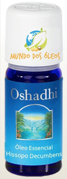 Óleo Essencial Orgânico de Hissopo Decumbens (qt. Cineol) - Oshadhi - Frasco com 5ml - Mundo dos Óleos