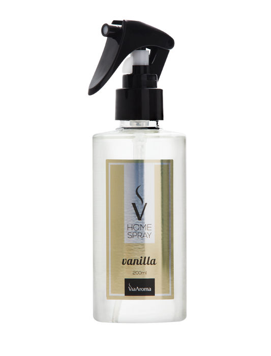 Home Spray Vanilla - Via Aroma - Frasco com 1 Litro - Mundo dos Óleos