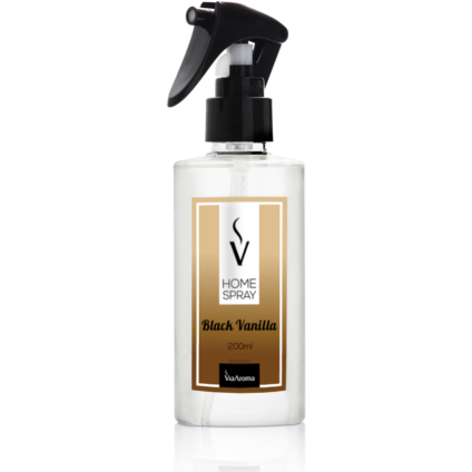Água Perfumada Para Tecidos - Black Vanilla - Via Aroma - Frasco com 500ml - Mundo dos Óleos