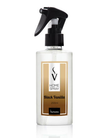 Home Spray Black Vanilla - Via Aroma - Frasco com 1 Litro - Mundo dos Óleos