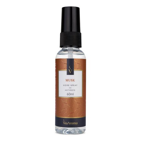 Home Spray Musk - Via Aroma - Frasco com 60ml - Mundo dos Óleos