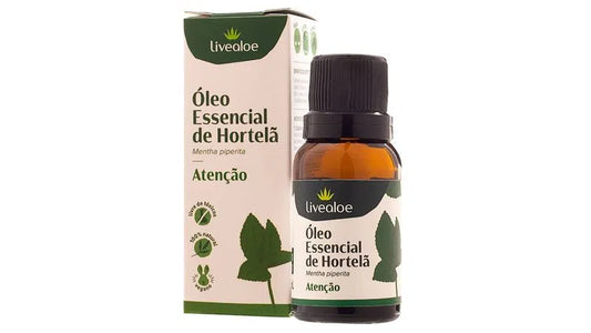 Óleo Essencial de Hortelã - LiveAloe - Frasco com 15ml - Mundo dos Óleos