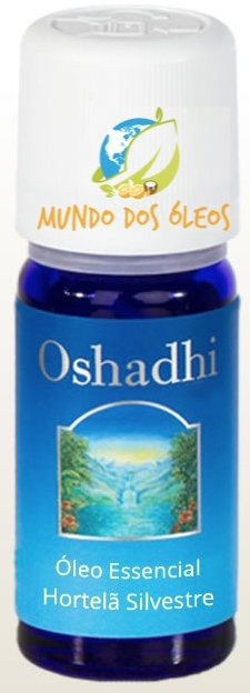 Óleo Essencial Orgânico de Hortelã Silvestre - Oshadhi - Frasco com 5ml - Mundo dos Óleos