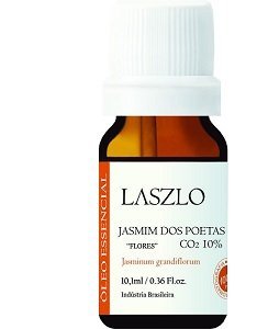 Óleo Essencial de Jasmim dos Poetas 10% (CO2) - Laszlo - Frasco com 10ml - Mundo dos Óleos