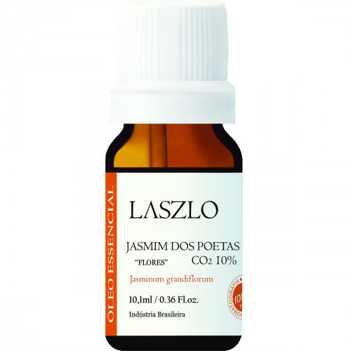 Óleo Essencial de Jasmim dos Poetas 10% ''Flores'' - Laszlo - Frasco com 10ml - Mundo dos Óleos