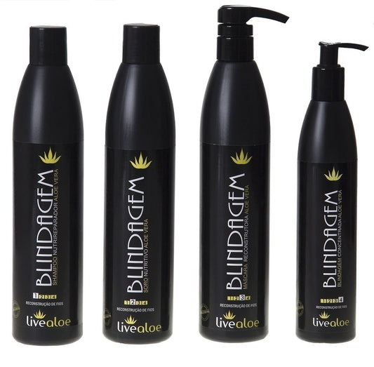 Kit Blindagem de Aloe Vera - LiveAloe - Mundo dos Óleos