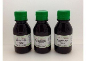Kit Óleo de Copaíba + Óleo de Andiroba + Sangue de Dragão - D'Amazônia - Frasco de 100ml (cada) - Mundo dos Óleos