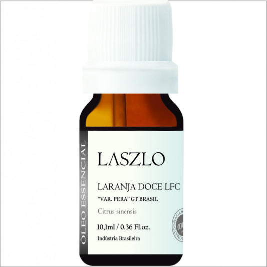 Óleo Essencial de Laranja Pêra (Doce) LFC (Dest)  Gt Brasil - Laszlo - Frasco com 10ml - Mundo dos Óleos