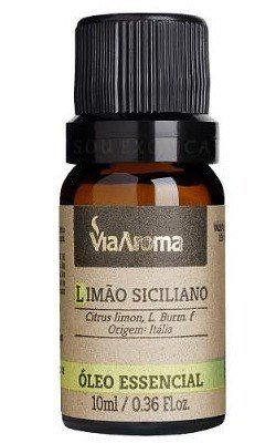 Óleo Essencial de Limão Siciliano - Via Aroma - Frasco com 10ml - Mundo dos Óleos