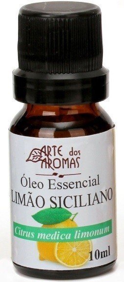 Óleo Essencial de Limão Siciliano - Arte dos Aromas - Frasco com 10ml - Mundo dos Óleos