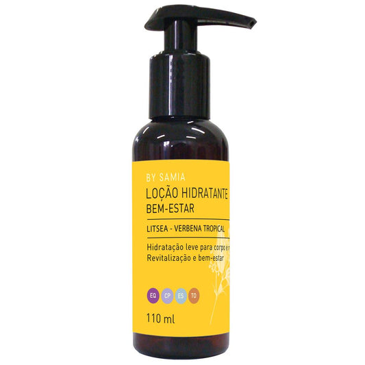 Loção Hidratante Bem Estar (Verbena) - By Samia - Frasco com 110ml - Mundo dos Óleos