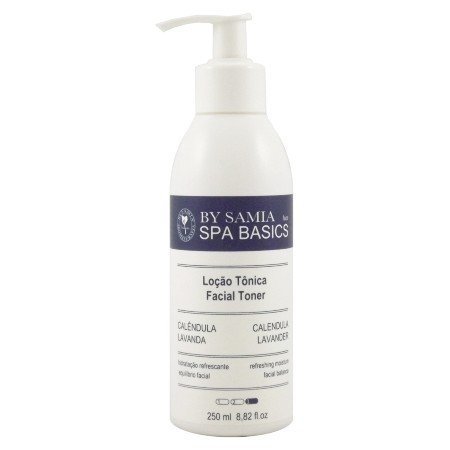 Loção Tônica Facial - Calêndula e Lavanda - By Samia - Frasco com 250ml - Mundo dos Óleos